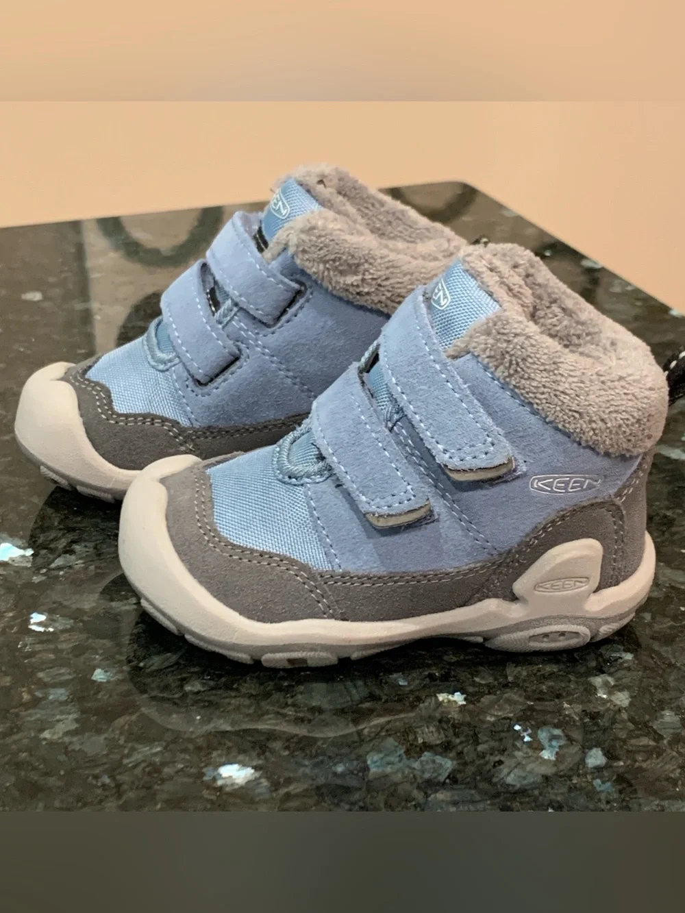 New! KEEN Kids Knotch Chukka DS Boots - Toddler Size 5 - Blue Gray Winter Snow